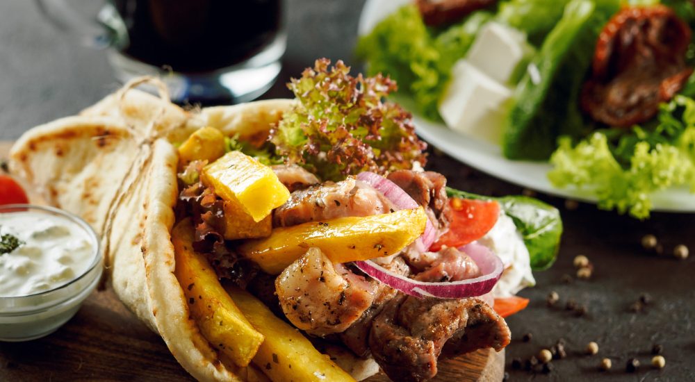 Gyros, lanche grego de cordeiro